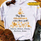 Personalized Christmas Grandma Under Their Spell Gift - Standard T-shirt - Dreameris