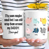 Personalized Awesome Cat My Paws Can Still Wrap Them Around My Daddy Gift For Cat Dad - Mug - Dreameris