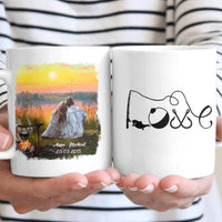 Personalized Fishing Couple Custom Gift Valentine - Mug - Dreameris