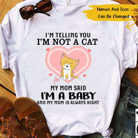 Personalized Awesome Funny Baby Cat Gift For Cat Lovers - Standard T-shirt - Dreameris