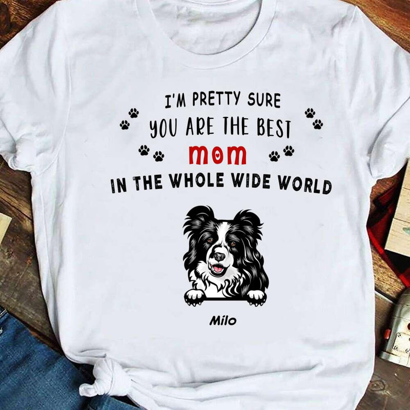 Womens Dog Mom Mothers Day Flowers Poodle Mom T Shirt Gift Mother's day  S-5XL