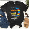 Personalized Love My Kid To The Moon Autism Gift For Family Gift For Autism Mom Dad- Standard T-shirt - Dreameris