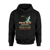 Personalized Vintage Master Baiter Gift For Father Grandpa Fishing Lovers - Standard T-shirt Hoodie - Dreameris