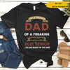 Personalized Proud Dad Mom Of A Freaking Awesome 2021 Senior Graduate - Standard T-shirt Hoodie - Dreameris