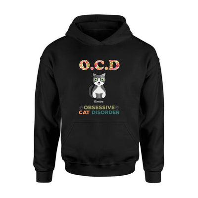 Personalized I Suffer From OCD Hippie Style Custom Name Gift For Cat Lovers - Standard T-shirt Hoodie - Dreameris