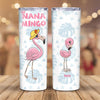 Awesome Nana Mingo Gift For Flamingo Lovers Grandma Custom Name Personalized Tumbler 20oz