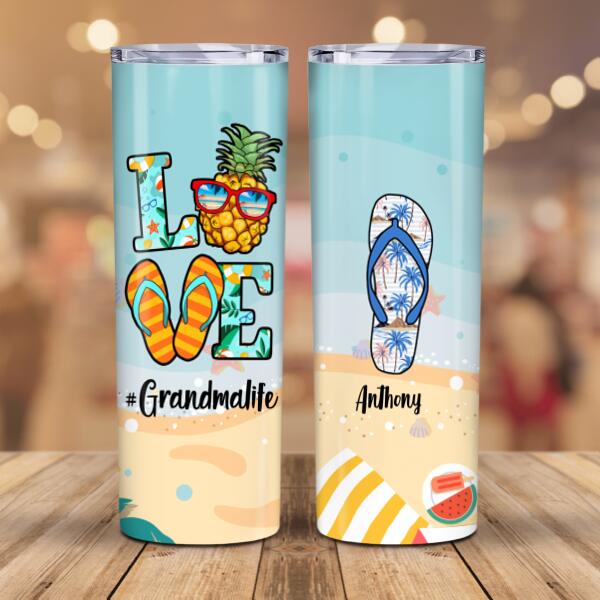 Tanned And Tipsy - Personalized Tumbler Cup - Birthday Gift For Girls -  Funny Vacation