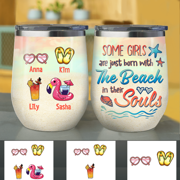 Tanned And Tipsy - Personalized Tumbler Cup - Birthday Gift For