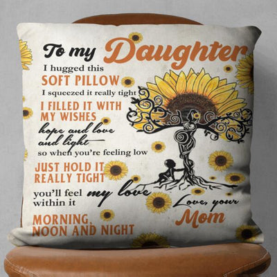 Letter To Loved One Family Mother Day Gift Sunflower Custom Title & Name Personalized Pillow - Dreameris