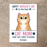 Cute Cat Custom Breed Your Tiny Furry Overlord Funny Mother's Day Gift For Cat Lovers 5x7in Postcard - Dreameris