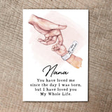 I Have Love You My Whole Life Mama And Baby Holding Hand Custom Name And Birthday Personalized Mother's Day Birthday Gift - Dreameris