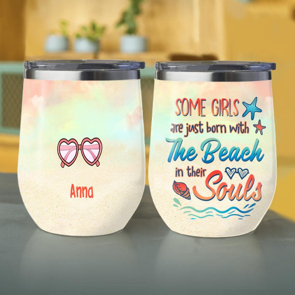 Tanned And Tipsy - Personalized Tumbler Cup - Birthday Gift For Girls -  Funny Vacation