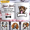 (Custom Name & Dog Breed) Dear Dog Dad Thanks For Picking Up My Poop Funny Father's Day Gift For Dog Lover Dog Dad Stepdad