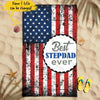 (Custom Name & Title) American Best Stepdad Grandpa Papa Bonus Dad Gift Personalized Father's Day Gift For Stepdad From Daughter Beach Towel