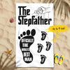 (Up to 4 Kids) The Stepfather Personalized Father's Day Gift For Stepdad Bonus Dad Custom Name Beach Towel