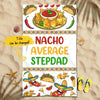 (Custom Title) Nacho Average Grandpa Papa Stepdad Personalized Father's Day Gift For Dad Custom Beach Towel