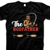 (Up to 6 Kids) The Rodfather Funny Personalized Father's Day Gift For Dad Stepdad Fishing Lovers Custom Name Shirt
