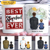 (Custom Name & Illustration) Best Dad Ever Personalized Father's Day Gift For Stepdad From Stepson Bonus Dad Mug