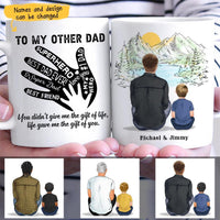 (Custom Name & Illustration) To My Other Dad Personalized Father's Day Gift For Stepdad From Stepson Bonus Dad Mug