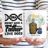 (Custom Name & Illustration) DNA Doesn't Make A Father Love Does Personalized Father's Day Gift For Stepdad From Stepson Bonus Dad Mug