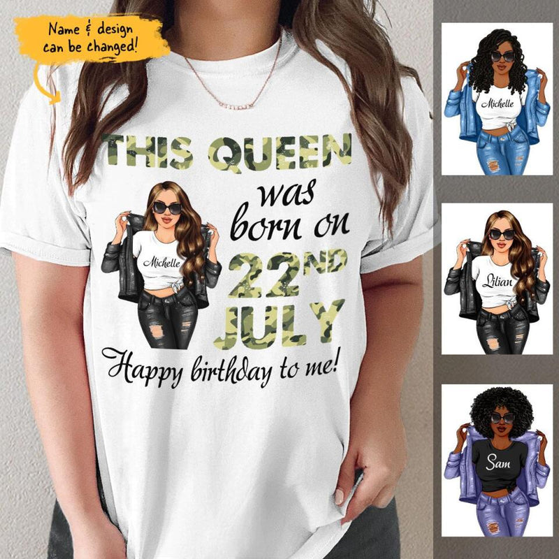 july birthday girl shirt