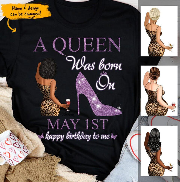 (Custom Birth Date) May Girl Personalized May Birthday Gift For Her Custom Birthday Gift Customized Birthday Shirt