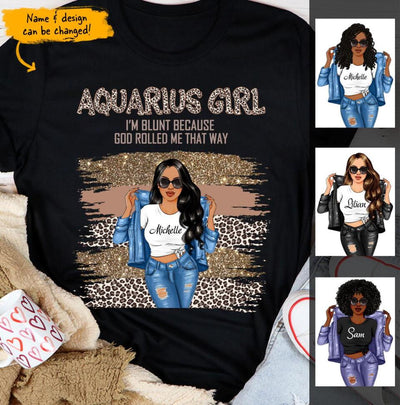 Aquarius Girl Personalized January Birthday Gift For Her Custom Birthday Gift Customized February Birthday Shirt Dreameris