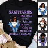 Zodiac Sagittarius Personalized November Birthday Gift For Her Custom Birthday Gift Customized December Birthday T-Shirt Hoodie Dreameris