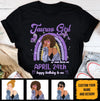 Taurus Personalized Custom Date May Birthday Gift For Her Custom Birthday Gift Black Queen Customized April Birthday T-Shirt Hoodie Dreameris