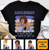 Cancerian Personalized God Rolled Me July Birthday Gift For Her Custom Birthday Gift Black Queen Customized June Birthday T-Shirt Hoodie Dreameris