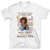 (Custom Your Birthday) Virgo Book Lovers Personalized August Birthday Gift For Her Custom Birthday Gift Black Queen Customized September Birthday T-Shirt Hoodie Dreameris