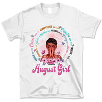 Christian God Says You Are Personalized August Birthday Gift For Her Custom Birthday Gift Black Queen Customized August Birthday T-Shirt Hoodie Dreameris