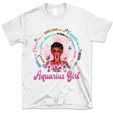 Aquarius Christian God Says You Are Personalized January Birthday Gift For Her Custom Birthday Gift Black Queen Customized February Birthday T-Shirt Hoodie Dreameris