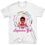 Aquarius Christian God Says You Are Personalized January Birthday Gift For Her Custom Birthday Gift Black Queen Customized February Birthday T-Shirt Hoodie Dreameris