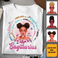 Sagittarius Christian God Says You Are Personalized November Birthday Gift For Her Custom Birthday Gift Black Queen Customized December Birthday T-Shirt Hoodie Pillow Dreameris