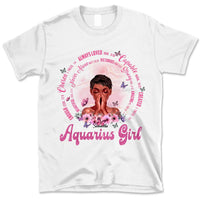 Aquarius Christian God Says You Are Personalized January Birthday Gift For Her Custom Birthday Gift Black Queen Customized February Birthday T-Shirt Hoodie Dreameris