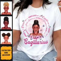 Sagittarius Christian God Says You Are Personalized November Birthday Gift For Her Custom Birthday Gift Black Queen Customized December Birthday T-Shirt Hoodie Pillow Dreameris