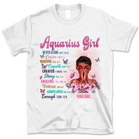 Aquarius Christian God Says You Are Personalized January Birthday Gift For Her Custom Birthday Gift Black Queen Customized February Birthday T-Shirt Hoodie Dreameris