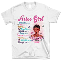 Aries Christian God Says You Are Personalized March Birthday Gift For Her Custom Birthday Gift Black Queen Customized April Birthday T-Shirt Hoodie Dreameris