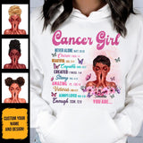 Cancer Christian God Says You Are Personalized July Birthday Gift For Her Custom Birthday Gift Black Queen Customized June Birthday T-Shirt Hoodie Dreameris