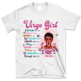 Virgo Christian God Says You Are Personalized September Birthday Gift For Her Custom Birthday Gift Black Queen Customized August Birthday T-Shirt Hoodie Dreameris