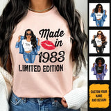 (Custom Age & Year) Turning 40 Birthday Gift 40th Birthday Gifts Custom 1983 Personalized 40th Birthday Shirts For Her Hoodie Dreameris