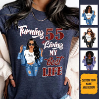 (Custom Age & Year) Fabulous Turning 55 Birthday Gift 55th Birthday Gifts Custom 1968 Personalized 55th Birthday Shirts For Her Hoodie Dreameris