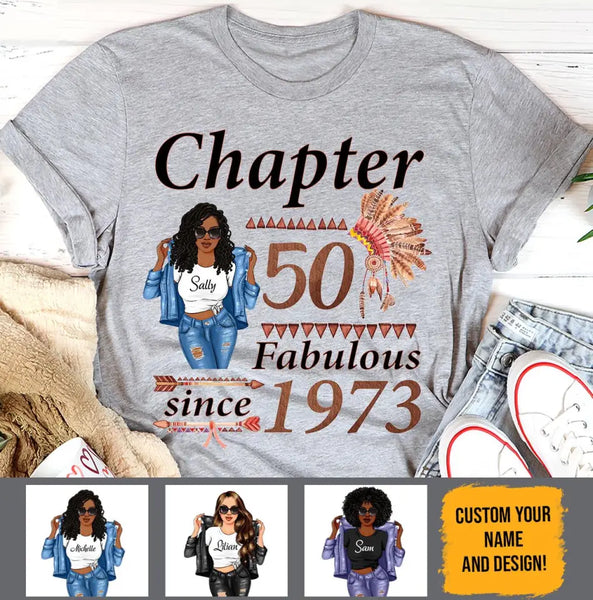 (Custom Age & Year) Turning 50 Birthday Gift 50th Birthday Gifts Custom 1973 Personalized 50th Birthday Shirts For Her Hoodie Dreameris