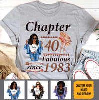 (Custom Age & Year) Turning 40 Birthday Gift 40th Birthday Gifts Custom 1983 Personalized 40th Birthday Shirts For Her Hoodie Dreameris