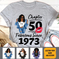 (Custom Age & Year) Turning 50 Birthday Gift 50th Birthday Gifts Custom 1973 Personalized 50th Birthday Shirts For Her Hoodie Dreameris