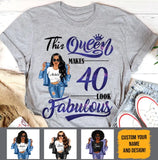 (Custom Age & Year) Turning 40 Birthday Gift 40th Birthday Gifts Custom 1983 Personalized 40th Birthday Shirts For Her Hoodie Dreameris