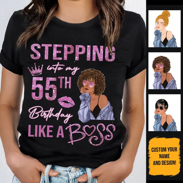 (Custom Age & Year) Fabulous Turning 55 Birthday Gift 55th Birthday Gifts Custom 1968 Personalized 55th Birthday Shirts For Her Hoodie Dreameris