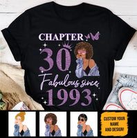 (Custom Age & Year) Fabulous Turning 30 Birthday Gift 30th Birthday Gifts Custom 1993 Personalized 30th Birthday Shirts For Her Hoodie Dreameris