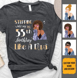 (Custom Age & Year) Fabulous Turning 55 Birthday Gift 55th Birthday Gifts Custom 1968 Personalized 55th Birthday Shirts For Her Hoodie Dreameris